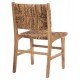 Καρέκλα από μασίφ ξύλο/ψάθα σε φυσικό χρωμα 51x60,5x88