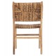 Καρέκλα από μασίφ ξύλο/ψάθα σε φυσικό χρωμα 51x60,5x88