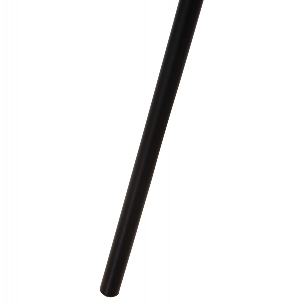 Τραπέζια σαλονιού "CUPPER" 2τμχ από μέταλλο/mdf σε χρώμα μαύρο Φ55x45