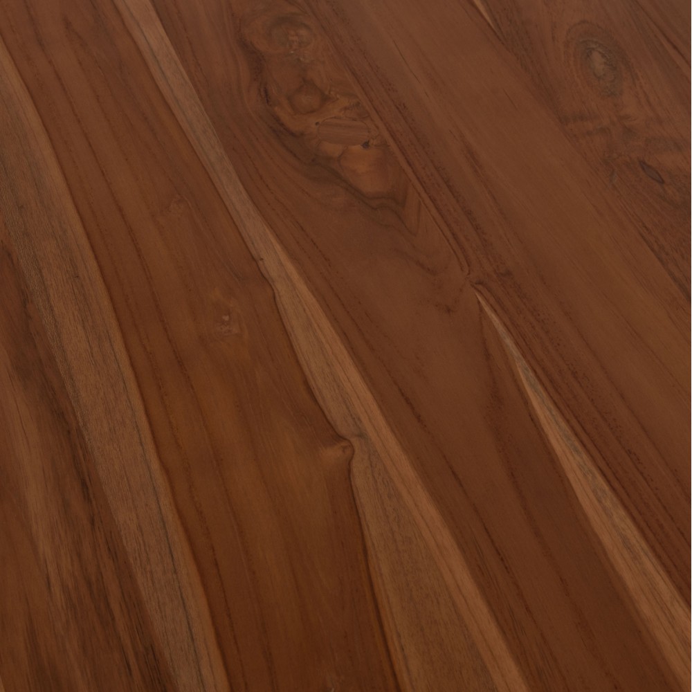 Τραπέζι τραπεζαρίας "RODER" από ξύλο σε φυσικό χρώμα Φ130x79,5