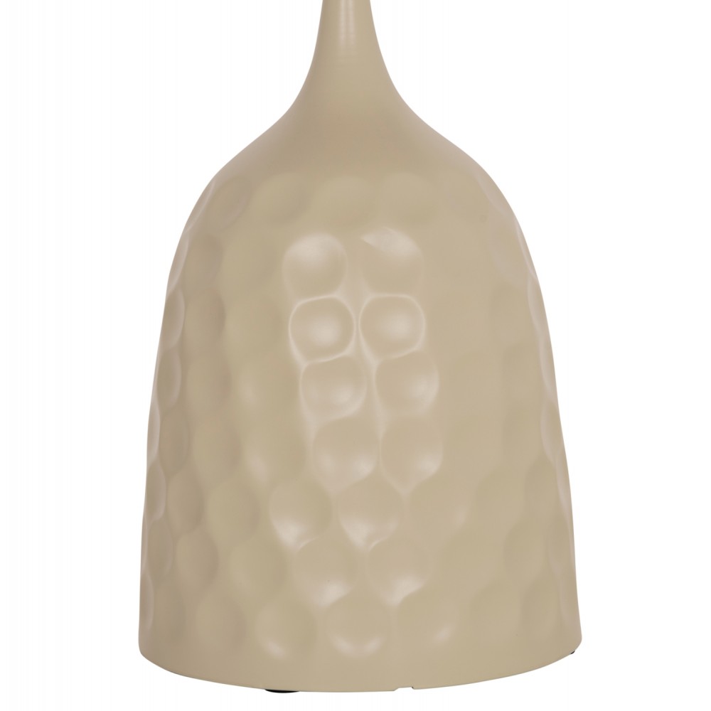 Τραπέζι σαλονιού "LONGSTEM" απο μέταλλο/sintered stone σε χρώμα σαμπανι/τραβερτίνα Φ50x59.5