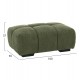 Ταμπουρέ Υποπόδιο "COVEN" απο ύφασμα σε χρώμα πράσινο 100x65x37