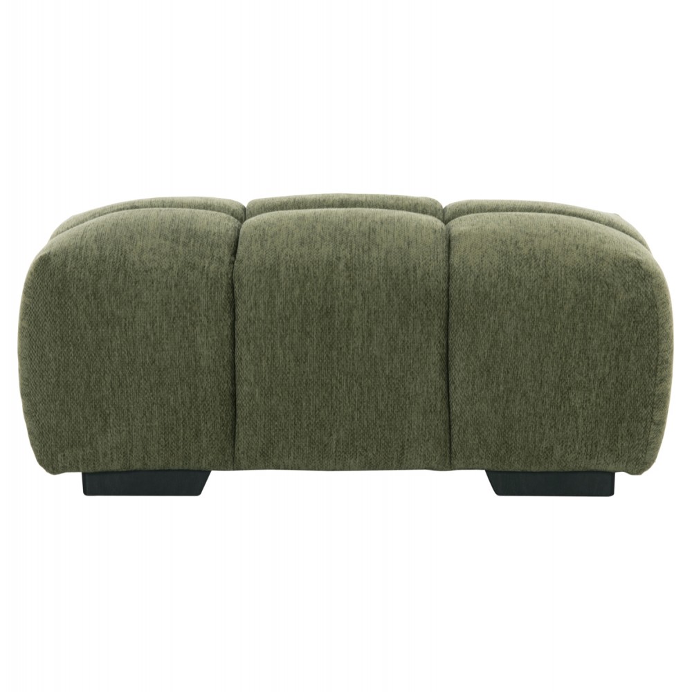 Ταμπουρέ Υποπόδιο "COVEN" απο ύφασμα σε χρώμα πράσινο 100x65x37