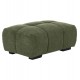 Ταμπουρέ Υποπόδιο "COVEN" απο ύφασμα σε χρώμα πράσινο 100x65x37