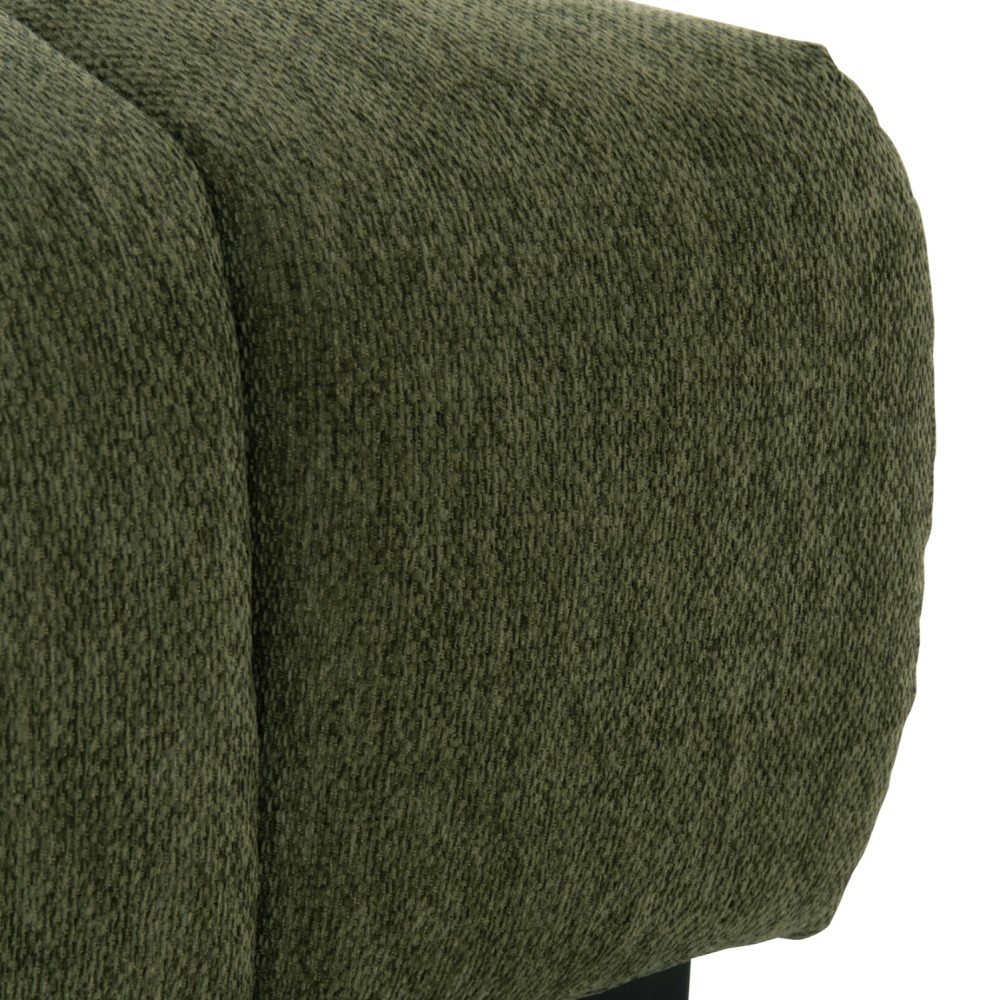 Ταμπουρέ Υποπόδιο "COVEN" απο ύφασμα σε χρώμα πράσινο 100x65x37