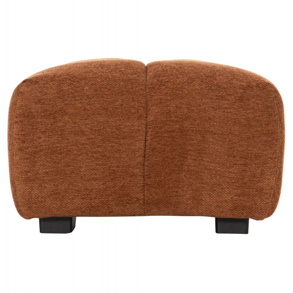 Ταμπουρέ Υποπόδιο "COVEN" απο ύφασμα σε χρώμα κεραμιδί 100x65x37