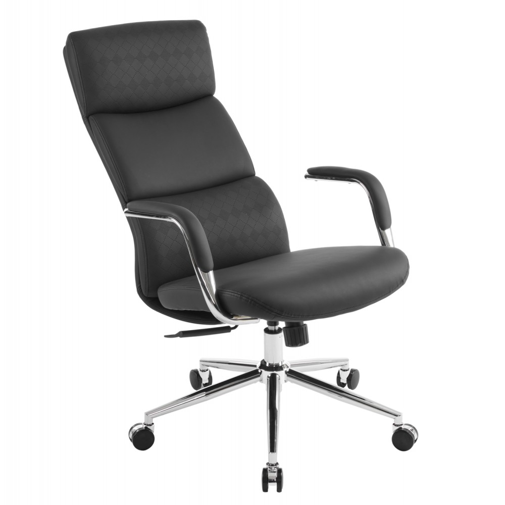 Καρέκλα γραφείου "MEITE" απο μέταλλο/PU σε χρώμα μαύρο 66x71x127