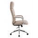 Καρέκλα γραφείου "MEITE" απο μέταλλο/PU σε χρώμα μπεζ 66x71x127