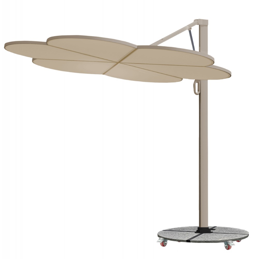 Ομπρέλα Εξωτερικού Χώρου "CANNOPY" απο αλουμίνιο/γρανίτη σε χρώμα μολυβί 2,38x2,2μ