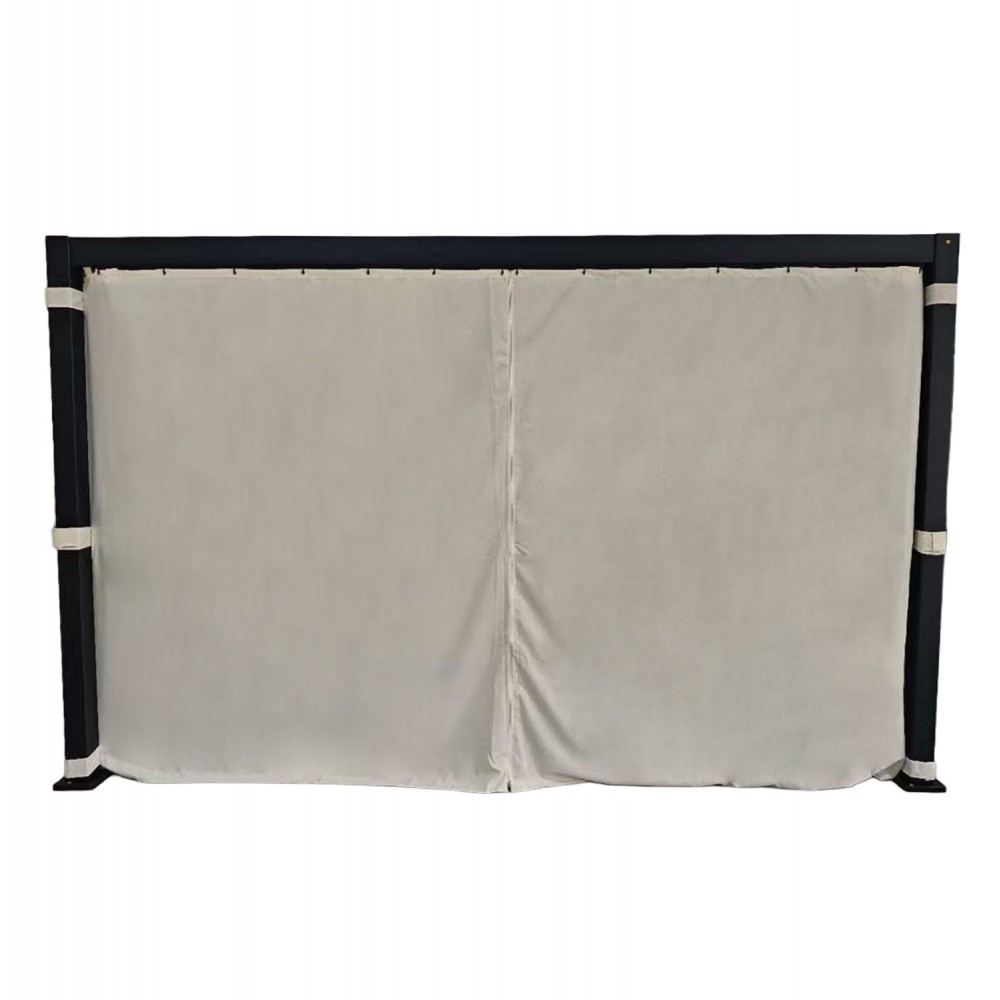 Κουνουπιέρα/Κουρτίνα "QUITO" για πέργκολες σε χρώμα μαύρο/μπεζ 3X4X2,4μ