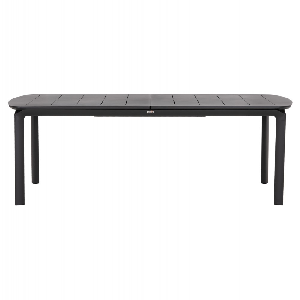 Tραπέζι επεκτεινόμενο "SYMPO" από αλουμίνιο σε χρώμα γκρι 220/300x100x75