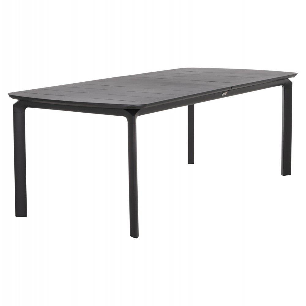 Tραπέζι επεκτεινόμενο "SYMPO" από αλουμίνιο σε χρώμα γκρι 220/300x100x75