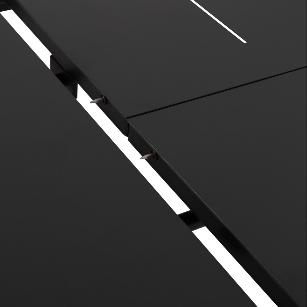 Tραπέζι επεκτεινόμενο "SYMPO" από αλουμίνιο σε χρώμα γκρι 220/300x100x75