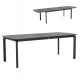 Tραπέζι επεκτεινόμενο "SYMPO" από αλουμίνιο σε χρώμα γκρι 220/300x100x75