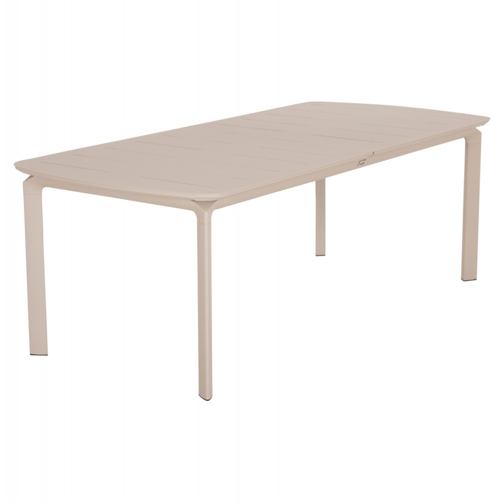 Tραπέζι επεκτεινόμενο "SYMPO" από αλουμίνιο σε χρώμα μπεζ 220/300x100x75