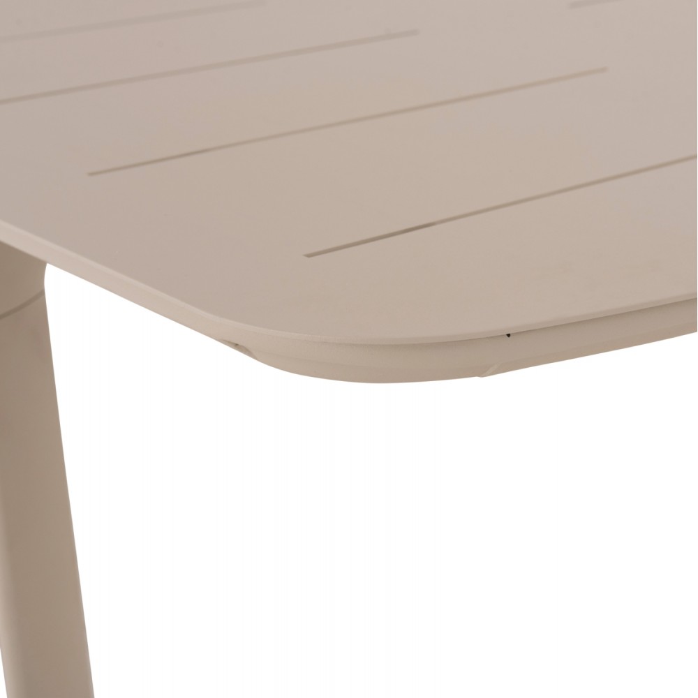 Tραπέζι επεκτεινόμενο "SYMPO" από αλουμίνιο σε χρώμα μπεζ 220/300x100x75