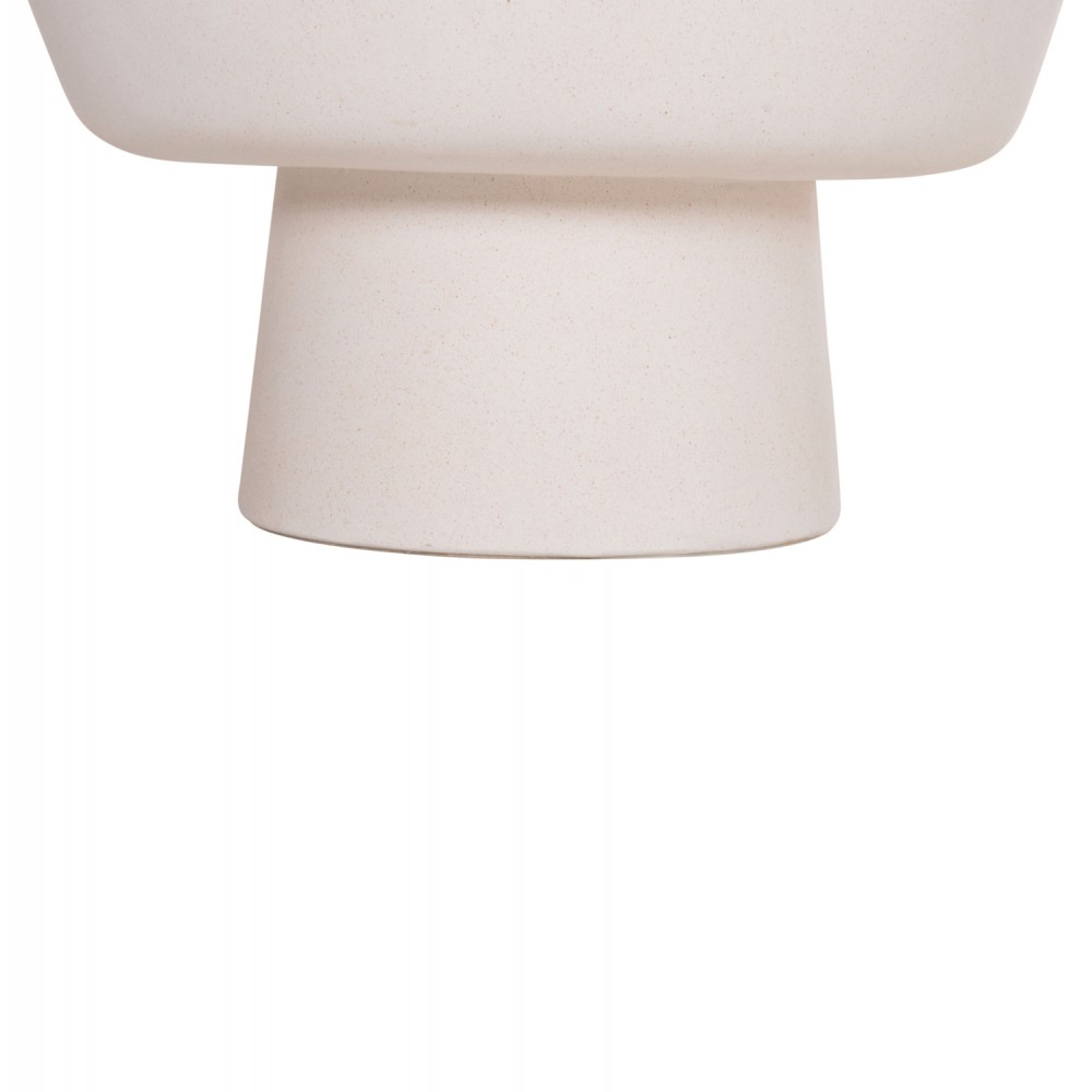 Τραπέζι σαλονιού "PIRSON" απο τσιμέντο σε χρώμα λευκό Φ60x36