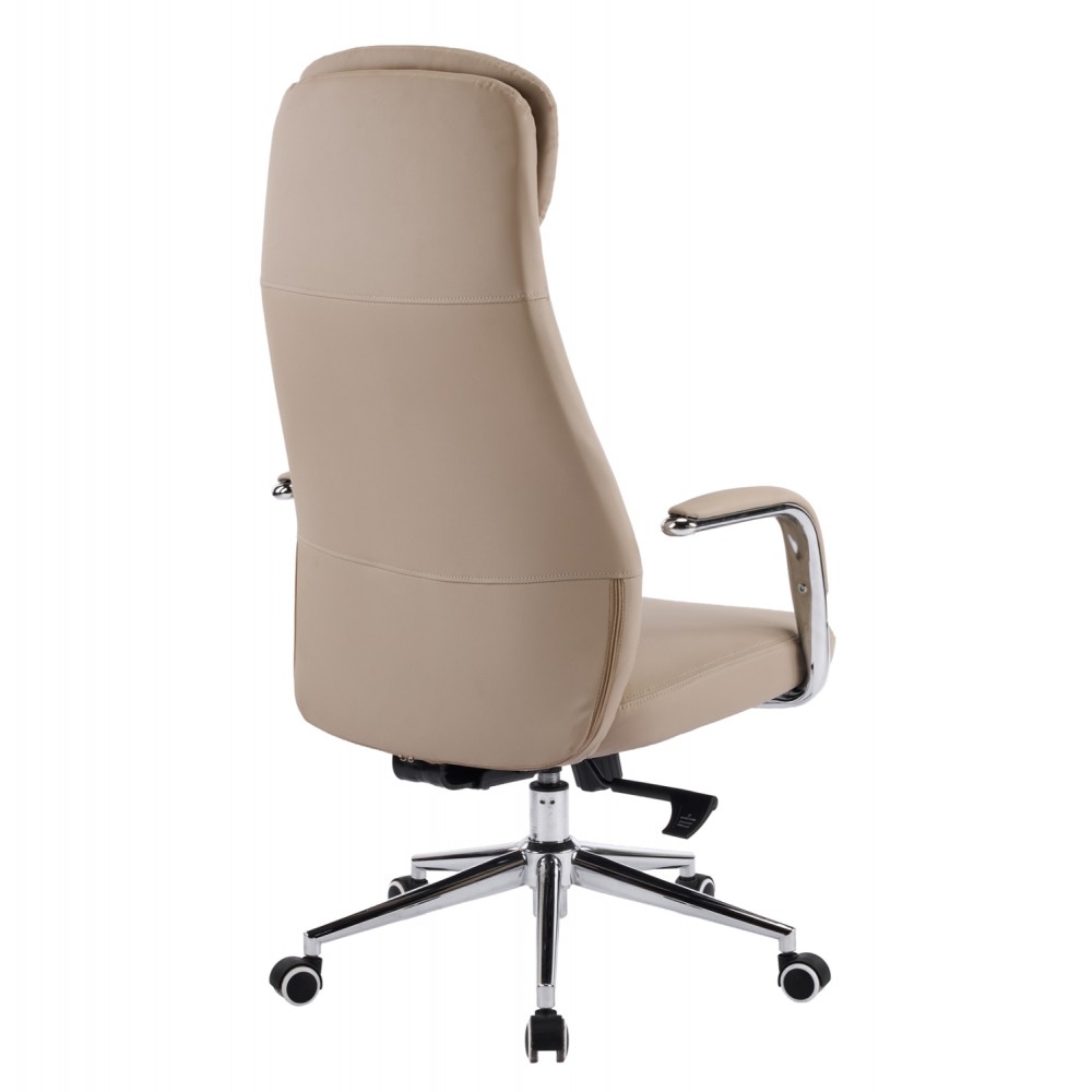 Καρέκλα γραφείου "SONTY" απο μέταλλο/PU σε χρώμα μπεζ 67x68x125