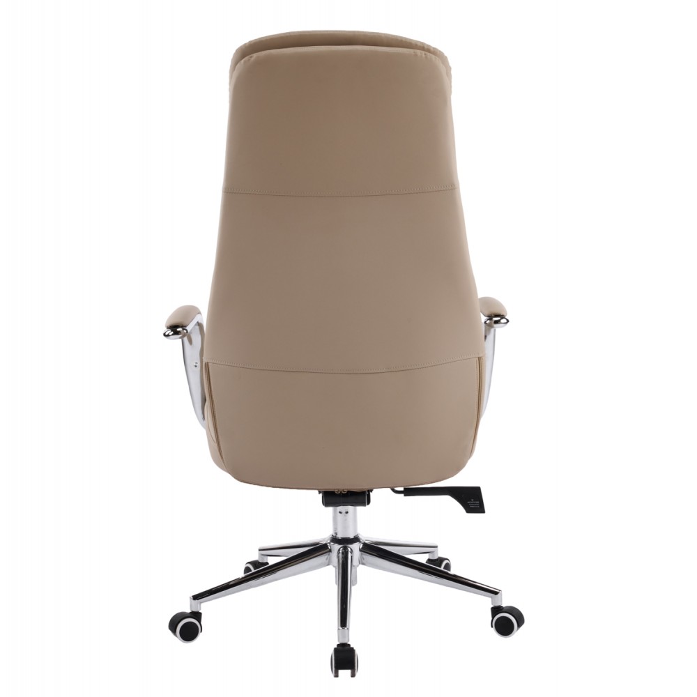 Καρέκλα γραφείου "SONTY" απο μέταλλο/PU σε χρώμα μπεζ 67x68x125