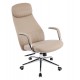 Καρέκλα γραφείου "SONTY" απο μέταλλο/PU σε χρώμα μπεζ 67x68x125