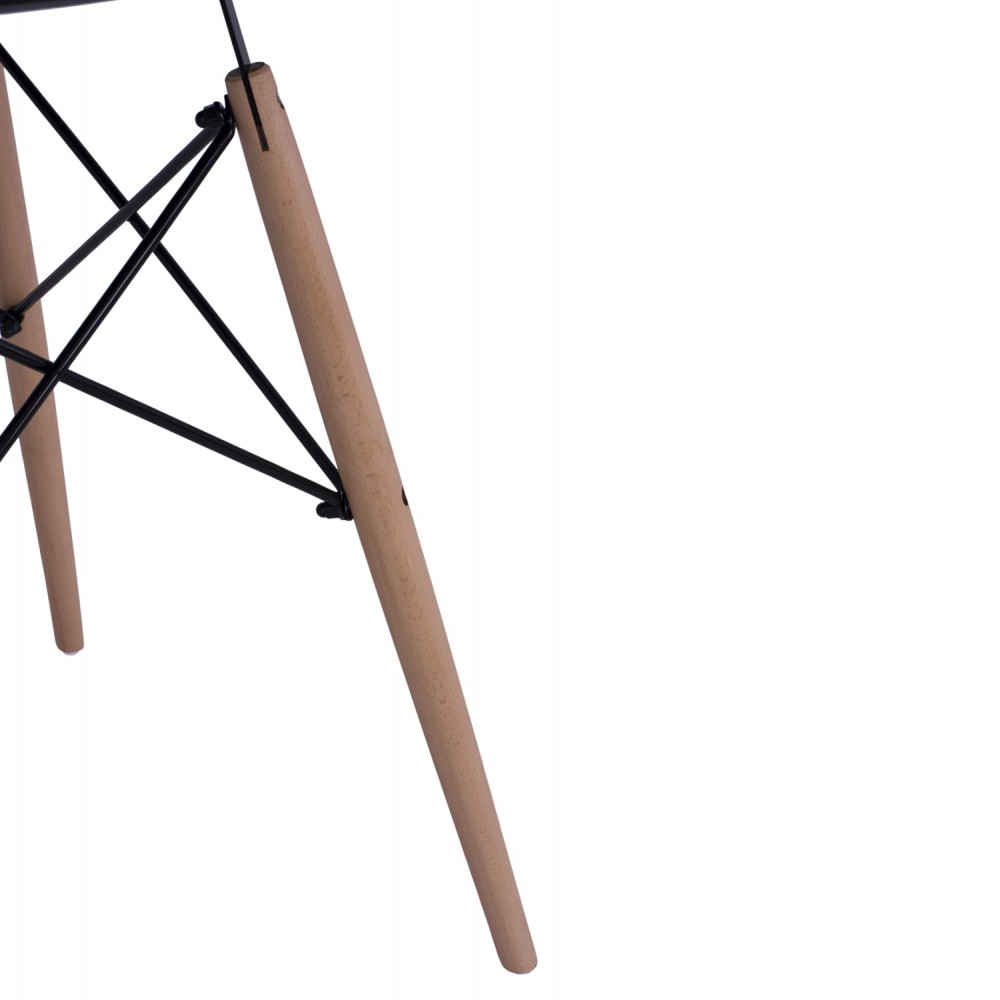 Σετ τραπεζαρίας "TWIST" 3τμχ απο MDF/PP σε χρώμα μαύρο Φ60x72