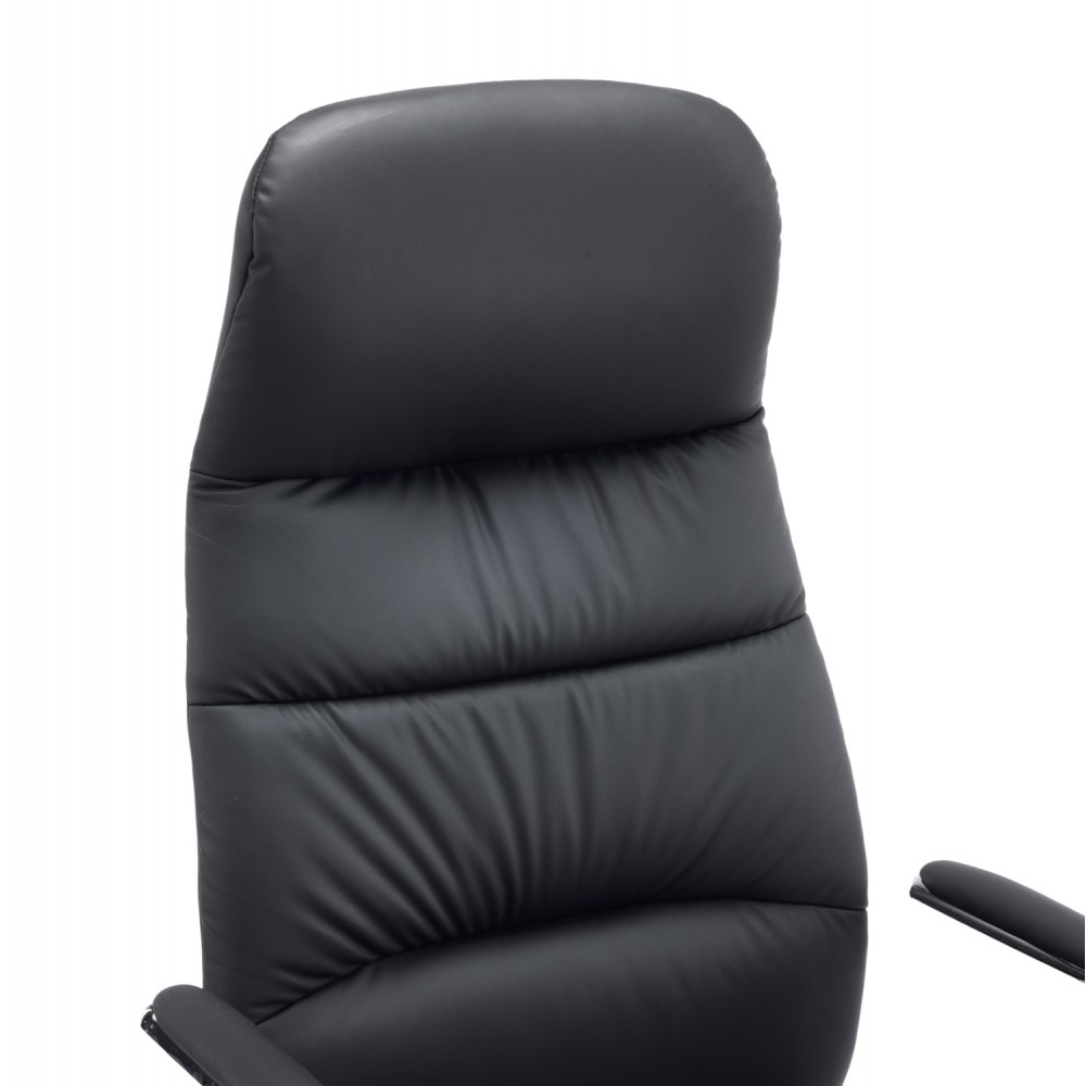 Kαρέκλα γραφείου "TEETER" απο PU/μέταλλο σε χρώμα μαύρο 67x66x121