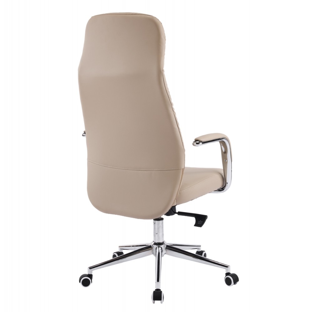 Kαρέκλα γραφείου "TEETER" απο PU/μέταλλο σε χρώμα μπεζ 67x66x121