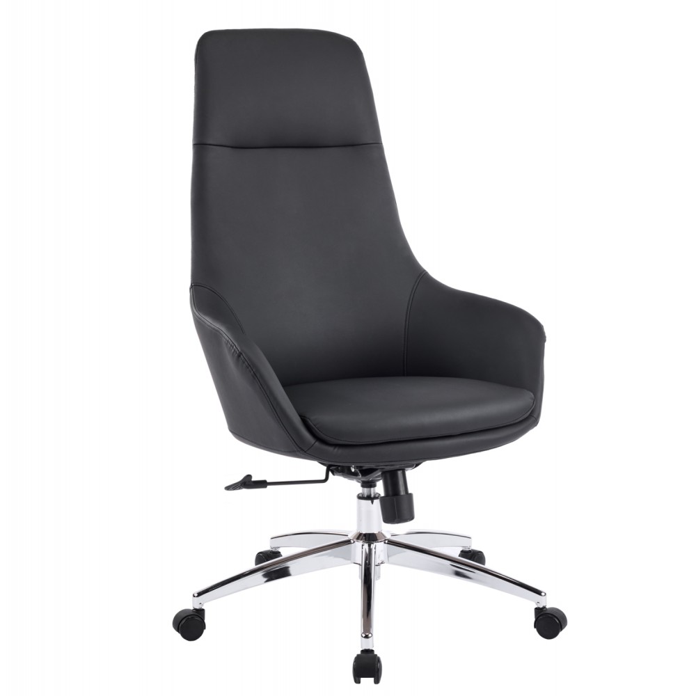 Καρέκλα γραφείου "BEKKER" απο PU/μέταλλο σε χρώμα μαύρο 67x67x126