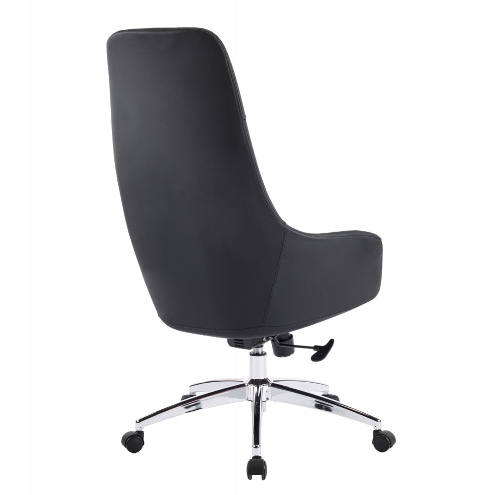 Καρέκλα γραφείου "BEKKER" απο PU/μέταλλο σε χρώμα μαύρο 67x67x126