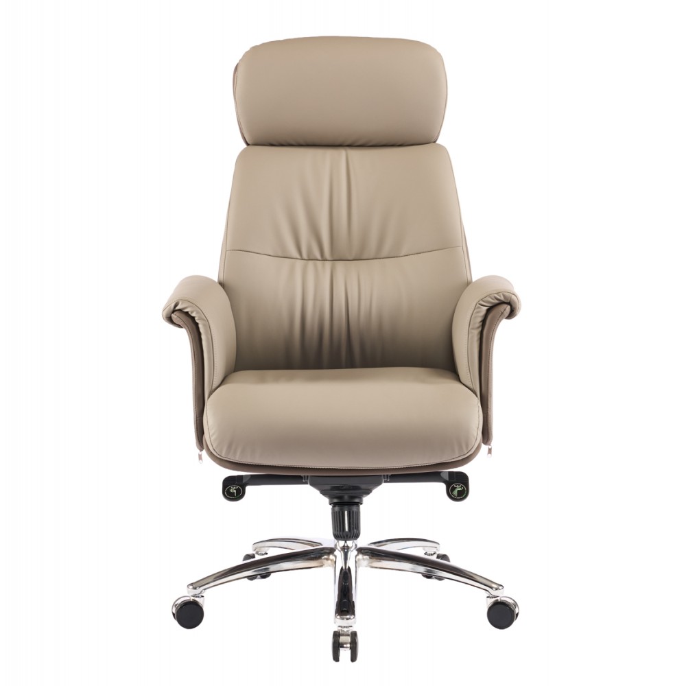 Καρέκλα γραφείου "TOMLIN" απο PU/μεταλλό σε χρώμα μπεζ 72x74x128