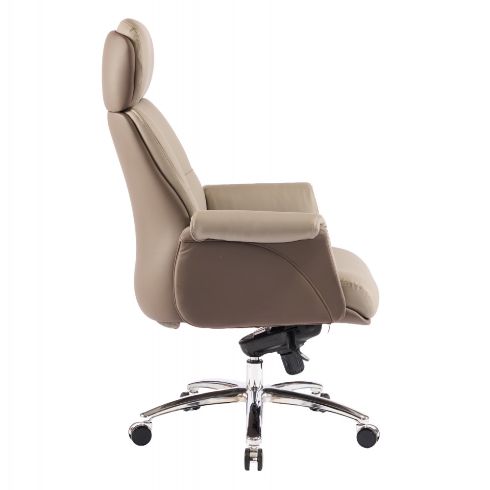 Καρέκλα γραφείου "TOMLIN" απο PU/μεταλλό σε χρώμα μπεζ 72x74x128