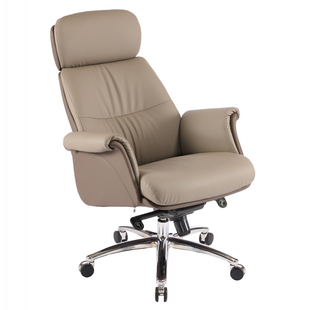 Καρέκλα γραφείου "TOMLIN" απο PU/μεταλλό σε χρώμα μπεζ 72x74x128