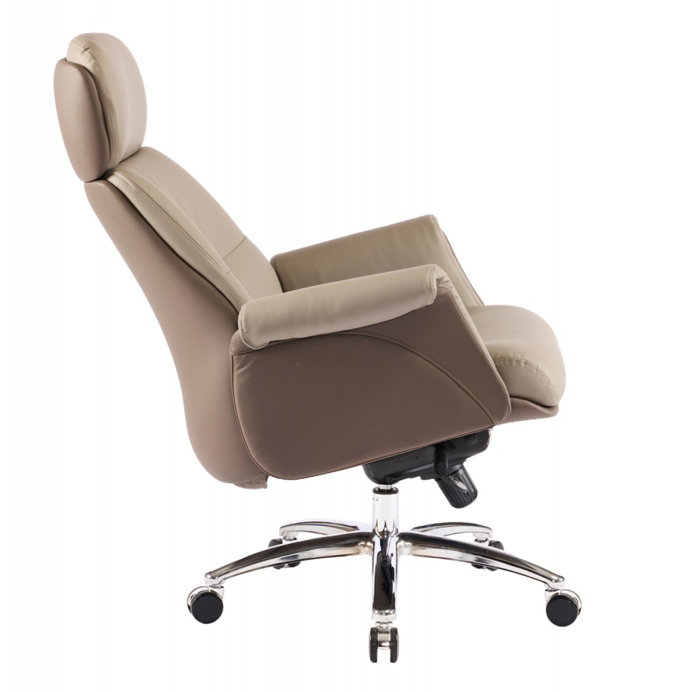 Καρέκλα γραφείου "TOMLIN" απο PU/μεταλλό σε χρώμα μπεζ 72x74x128