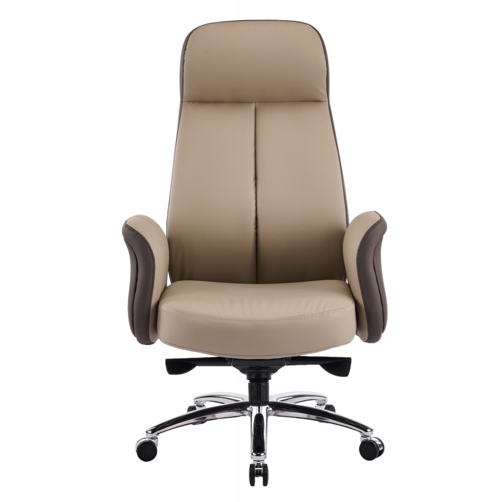 Καρέκλα γραφείου "DRAMON" απο PU/μέταλλο σε χρώμα μπεζ 66x70x132.5