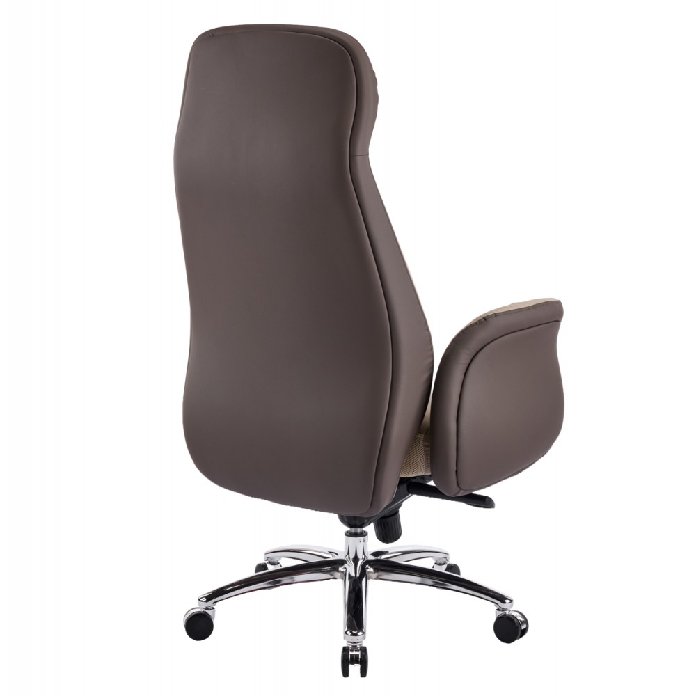 Καρέκλα γραφείου "DRAMON" απο PU/μέταλλο σε χρώμα μπεζ 66x70x132.5