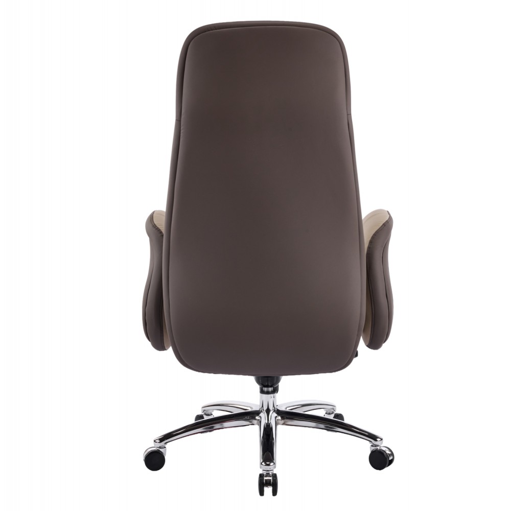 Καρέκλα γραφείου "DRAMON" απο PU/μέταλλο σε χρώμα μπεζ 66x70x132.5