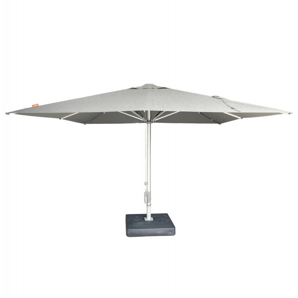 Ομπρέλα Εξωτερικού Χώρου "GLADELL" απο αλουμίνιο/μέταλλο σε χρώμα ανοιχτό γκρι 4x4x3,73