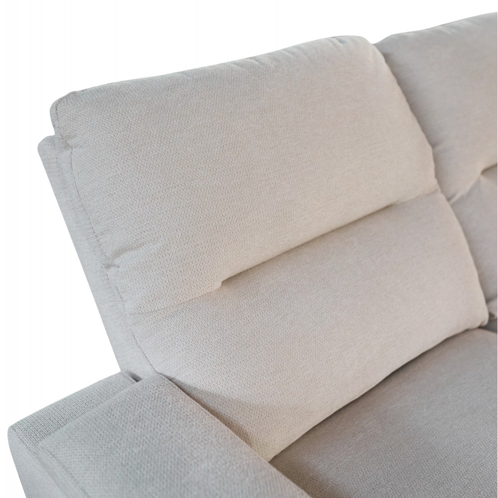 Καναπές με αριστερή γωνία "SYNTHIA" απο ύφασμα σε χρώμα μπεζ 246x159x97