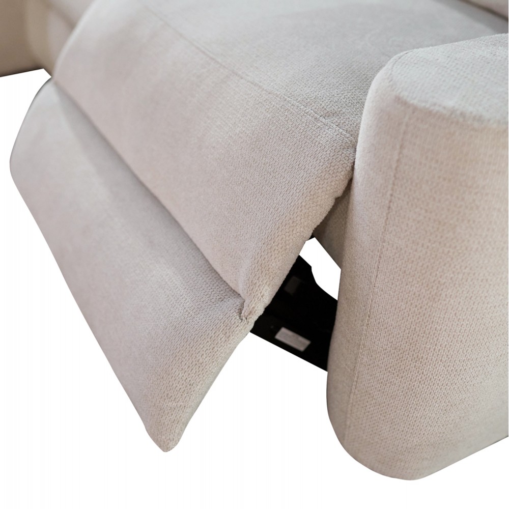 Καναπές με αριστερή γωνία "SYNTHIA" απο ύφασμα σε χρώμα μπεζ 246x159x97