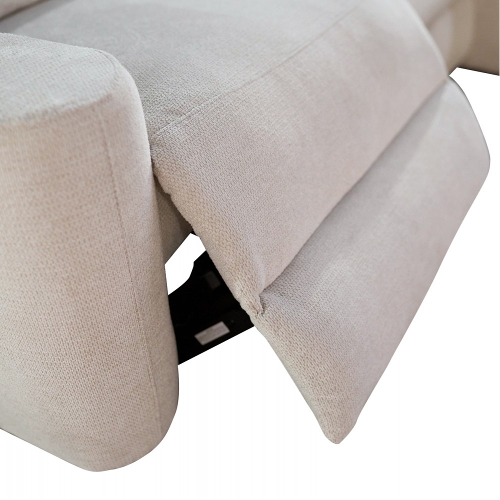 Καναπές με δεξιά γωνία "SYNTHIA" απο ύφασμα σε χρώμα μπεζ 246x159x97