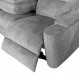 Καναπές με αριστερή γωνία "SYNTHIA" απο ύφασμα σε χρώμα γκρι 246x159x97