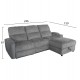 Καναπές με δεξιά γωνία "SYNTHIA" απο ύφασμα σε χρώμα γκρι 246x159x97