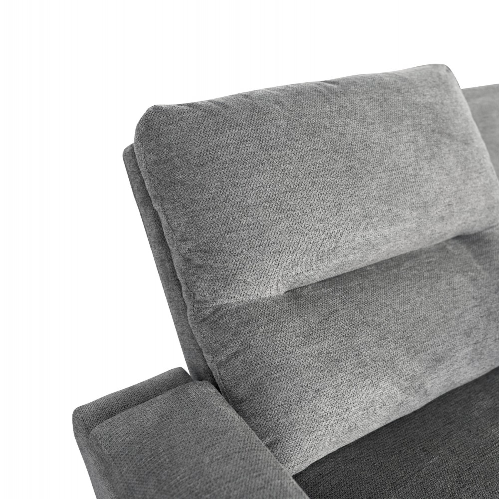 Καναπές με δεξιά γωνία "SYNTHIA" απο ύφασμα σε χρώμα γκρι 246x159x97