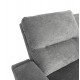 Καναπές με δεξιά γωνία "SYNTHIA" απο ύφασμα σε χρώμα γκρι 246x159x97