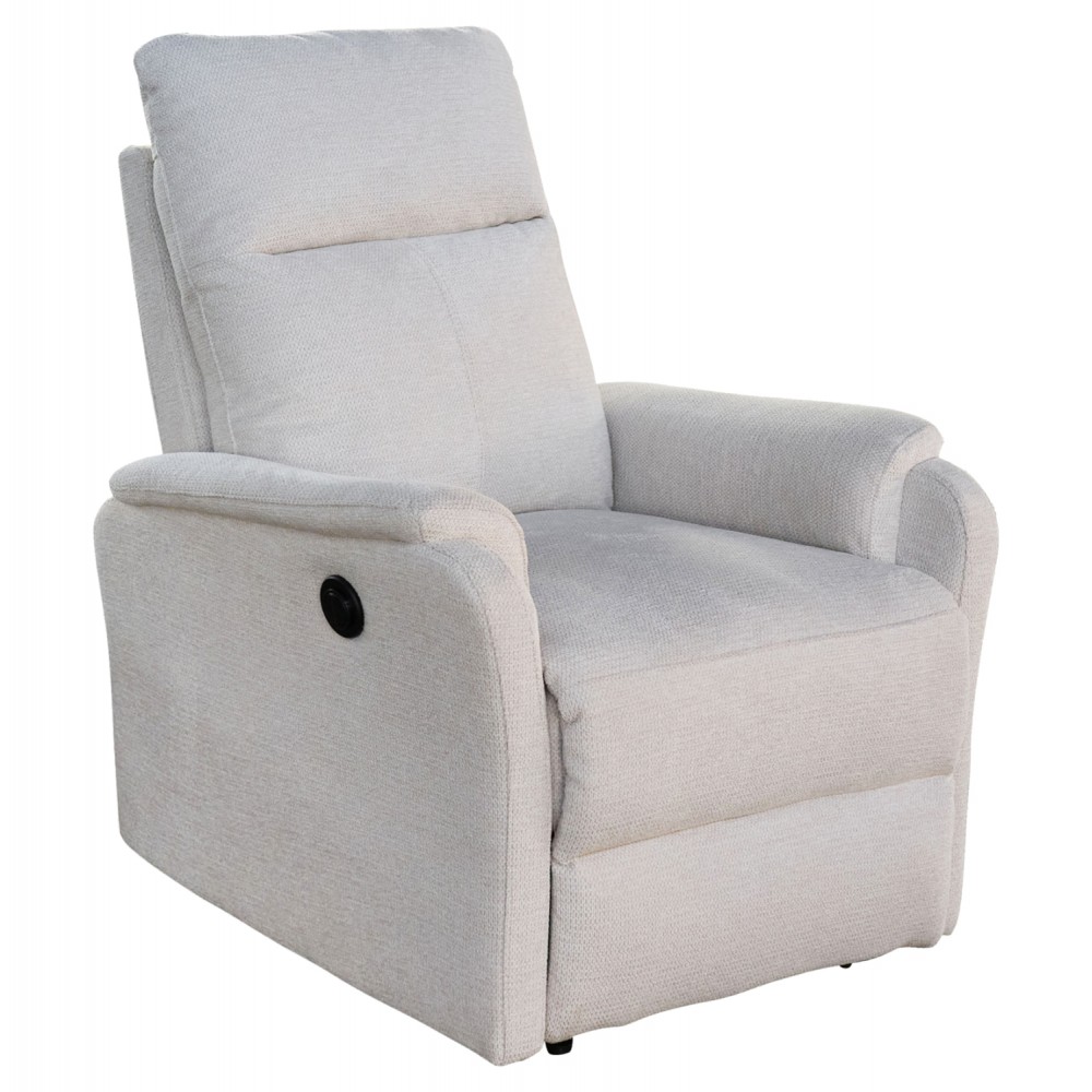 Πολυθρόνα relax "SYNTHIA" απο ύφασμα σε χρώμα μπεζ 75x87x102