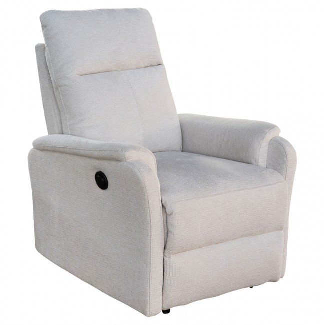 Πολυθρόνα relax "SYNTHIA" απο ύφασμα σε χρώμα μπεζ 75x87x102