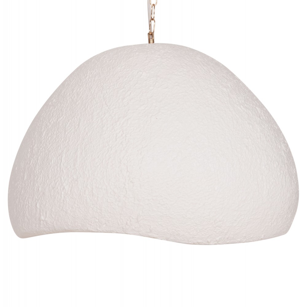 Φωτιστικό οροφής μονόφωτο "JAYLEN" απο fiber cement σε χρώμα λευκό 65x55x45