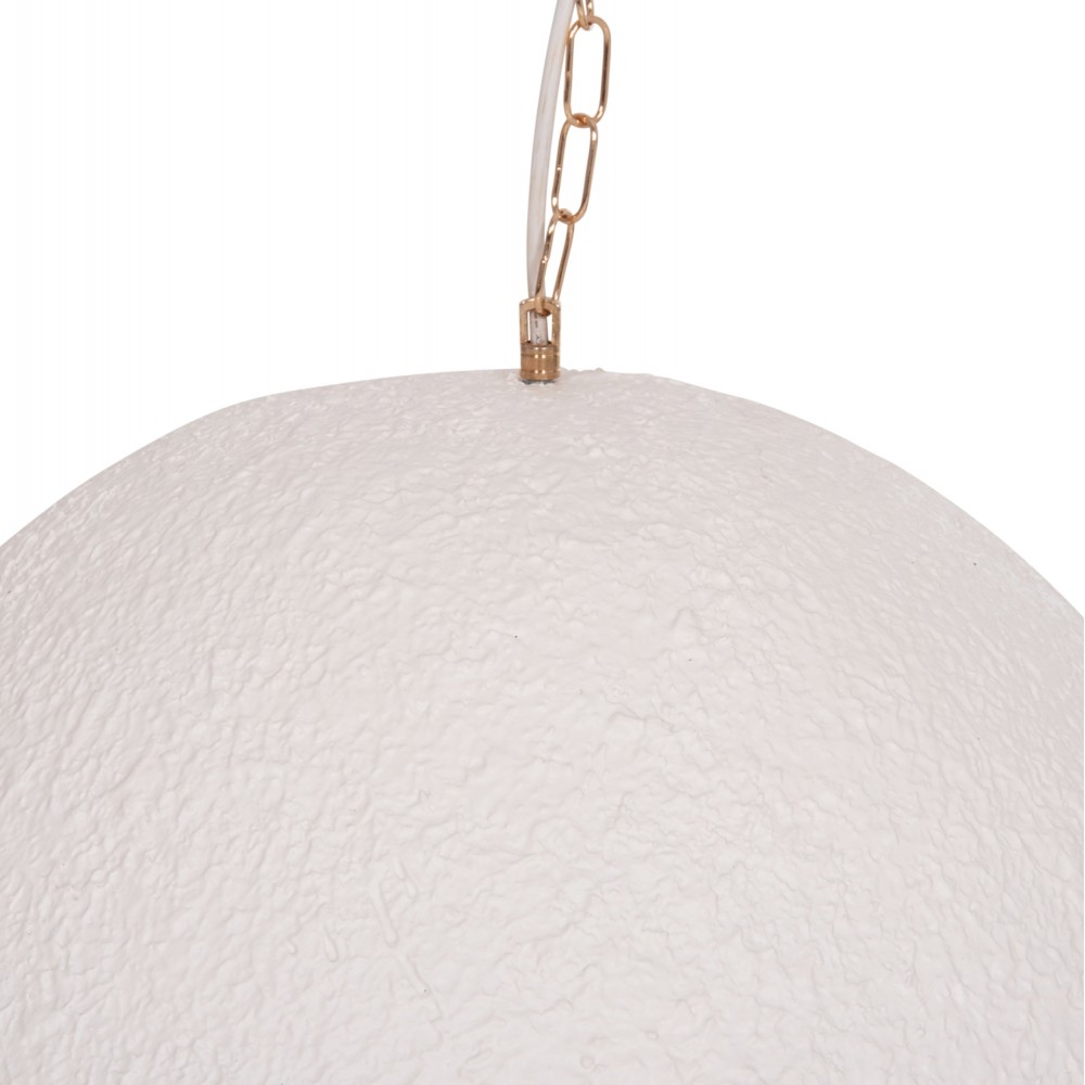 Φωτιστικό οροφής μονόφωτο "JAYLEN" απο fiber cement σε χρώμα λευκό 65x55x45