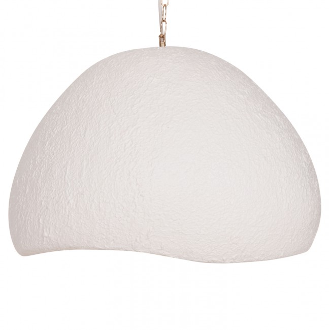 Φωτιστικό οροφής μονόφωτο "JAYLEN" απο fiber cement σε χρώμα λευκό 65x55x45