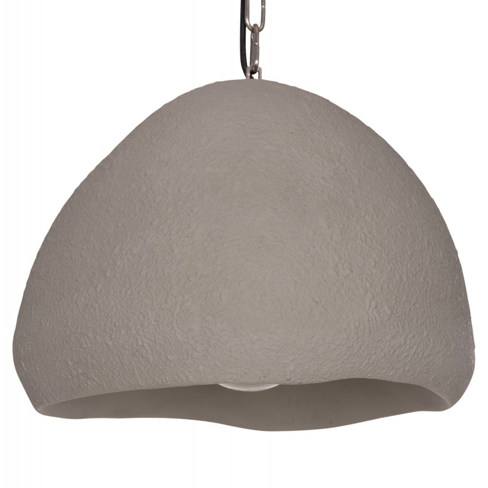 Φωτιστικό οροφής μονόφωτο "JAYLEN" απο fiber cement σε χρώμα γκρι 44x39x30